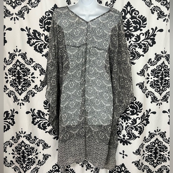 Abercrombie & Fitch Black and White Patterned Kaftan - Picture 2 of 2